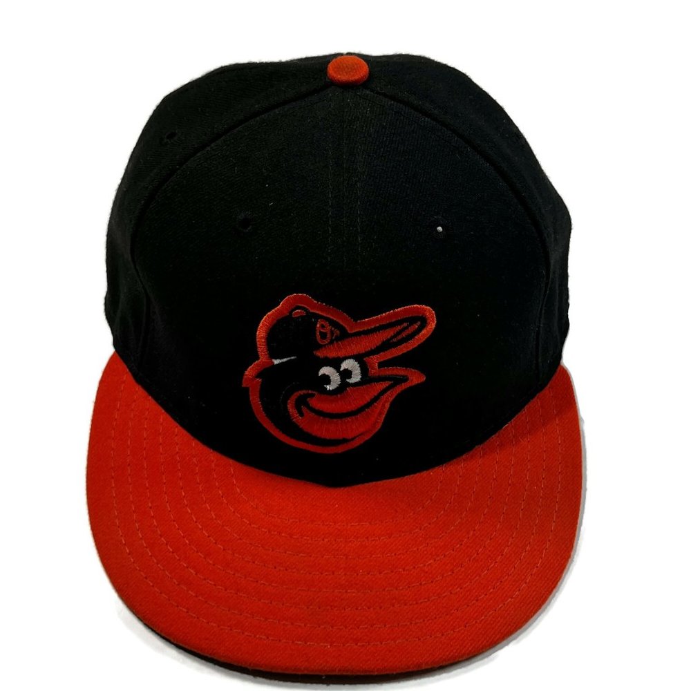 New Era 59Fifty Cap MLB Baltimore Orioles Black On Field Road Fitted 7 1/8‎ Hat